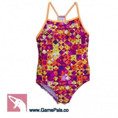 Traje De Baño Niña Speedo Color Naranja