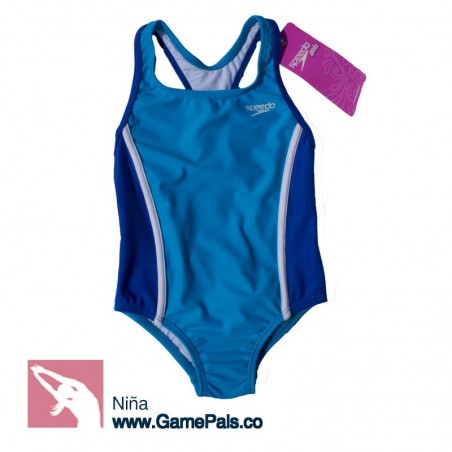 Traje De Baño Niña Speedo Color Azul