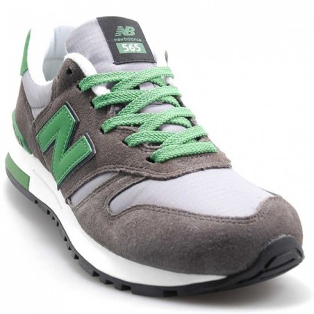 New Balance 565 Gris Con Verde Hombre