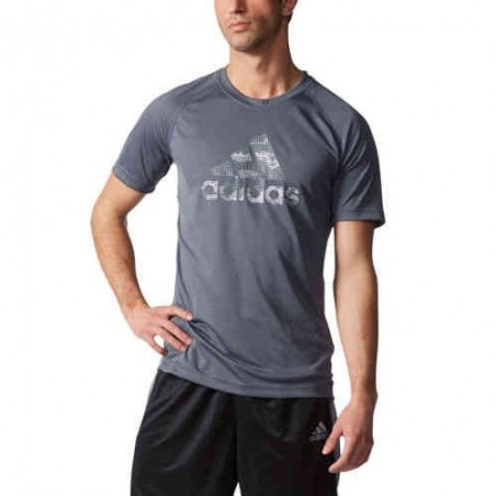 Camiseta Adidas Logo Grande Gris