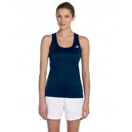 New Balance Tempo Running Singlet Navy