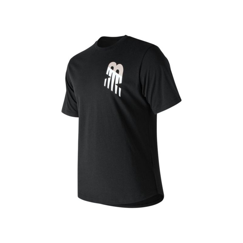 Camiseta New Balance Negra Talla S logo NB