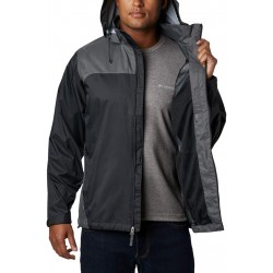Columbia Glennaker - Chaqueta impermeable para hombre Gris- Negro