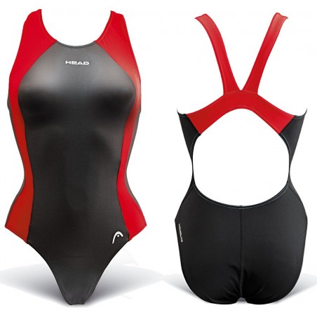 Traje de Baño Head solid splice red liquid lite