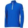 Top Adidas Cierre 1/4,  3 Rayas Color Azul