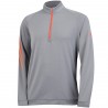 Top Adidas Cierre 1/4,  3 Rayas Color Gris